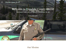 Tablet Screenshot of hinsdalecountysheriff.com